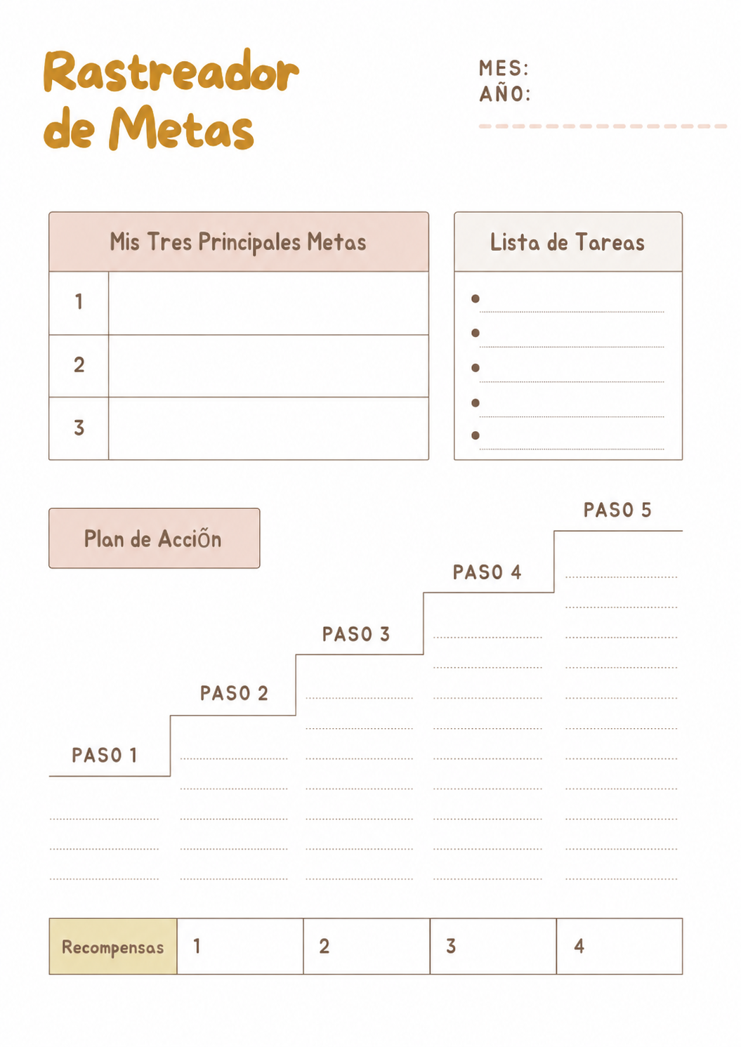 Páginas del planner mostrando diseño flexible